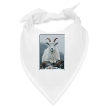 Ziegen Ziege - Bandana - Weiß - Vorne
