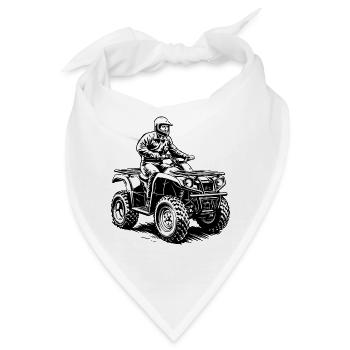 Quad Lover Quad Fahrer Motorsport Quad - Bandana - Weiß - Vorne