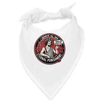 Dante im Fegefeuer derHölle mit den Sündern - Bandana - Weiß - Vorne