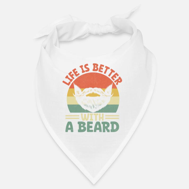 Das Leben Ist Besser Mit Einem Bart Bärtig Bärtig Mann Bandana