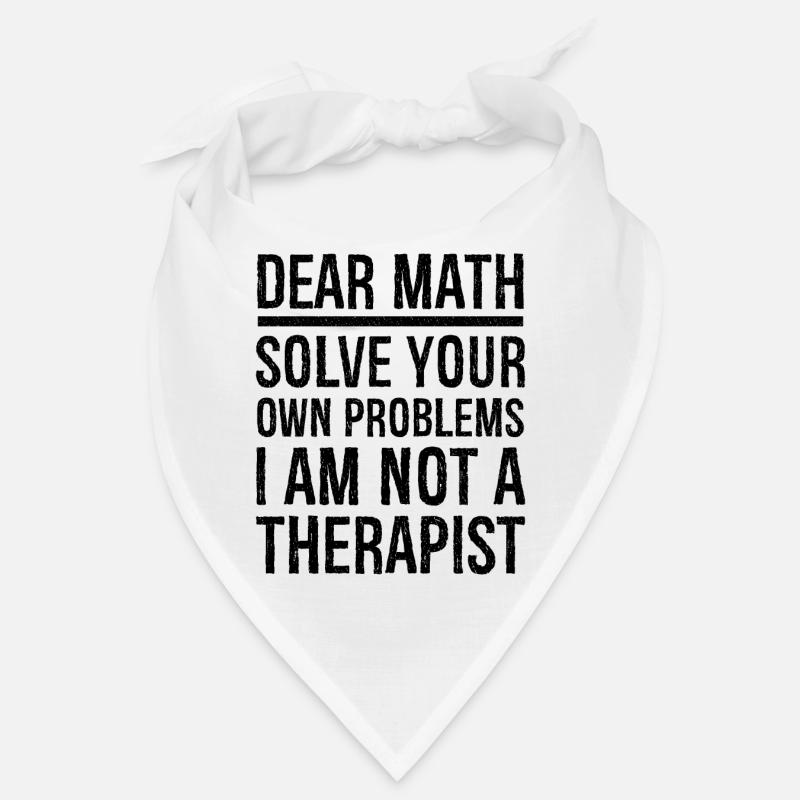 dear math funny - Bandana - Weiß