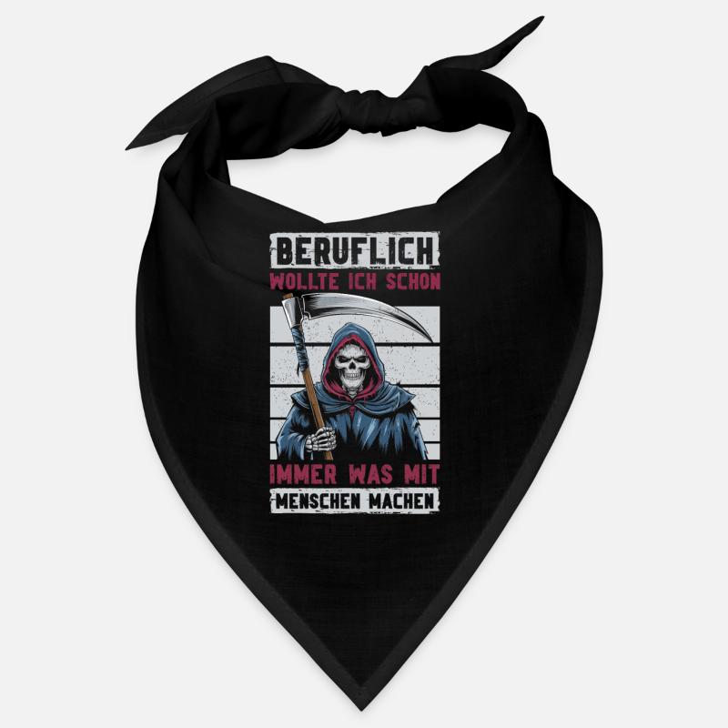 Sarkastischer Sensenmann Schwarzer Humor Dunkler Bandana