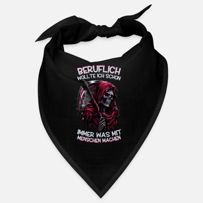 Sarkastischer Sensenmann Schwarzer Humor Dunkler Bandana