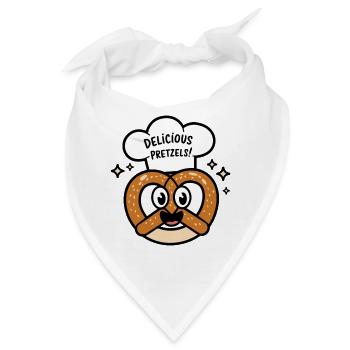 LECKERE PREZELS - Bandana - Weiß - Vorne
