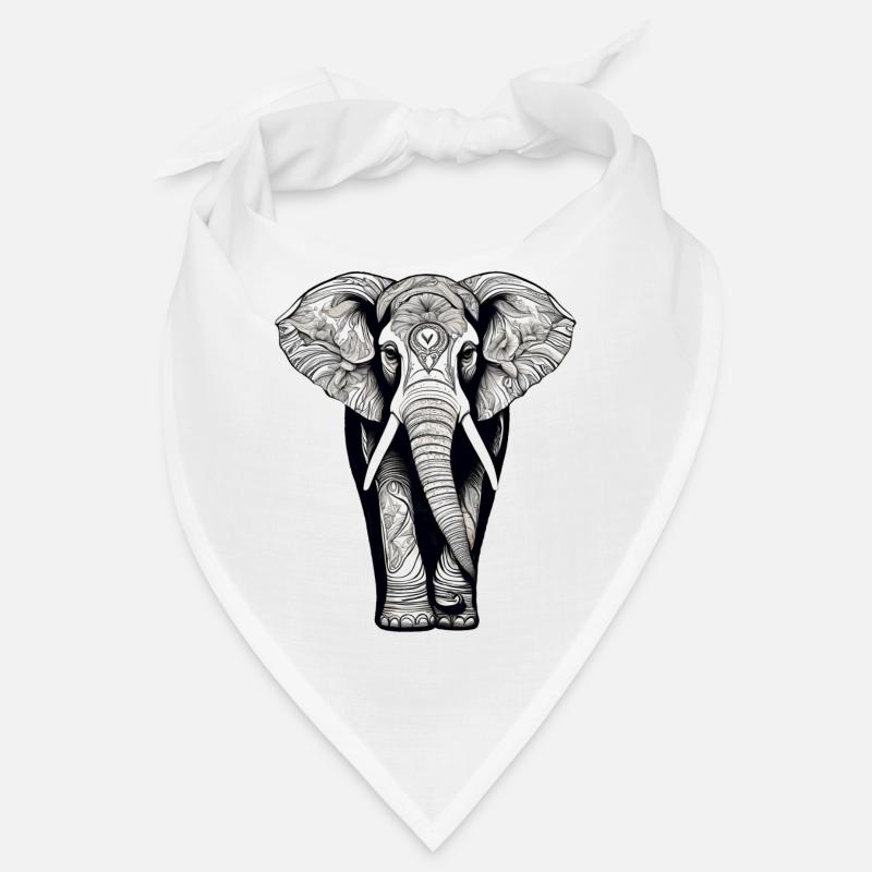 Elephant - Bandana - Weiß