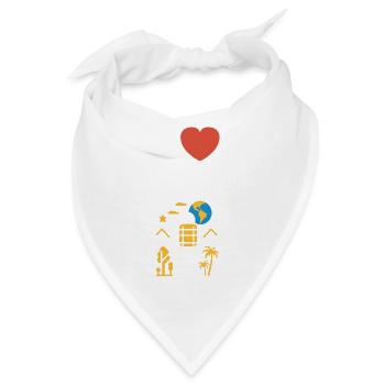 Reise Humor Urlaub - Bandana - Weiß - Vorne