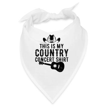 Das ist mein Country-Konzert-Musik-Song-Liebhaber - Bandana - Weiß - Vorne