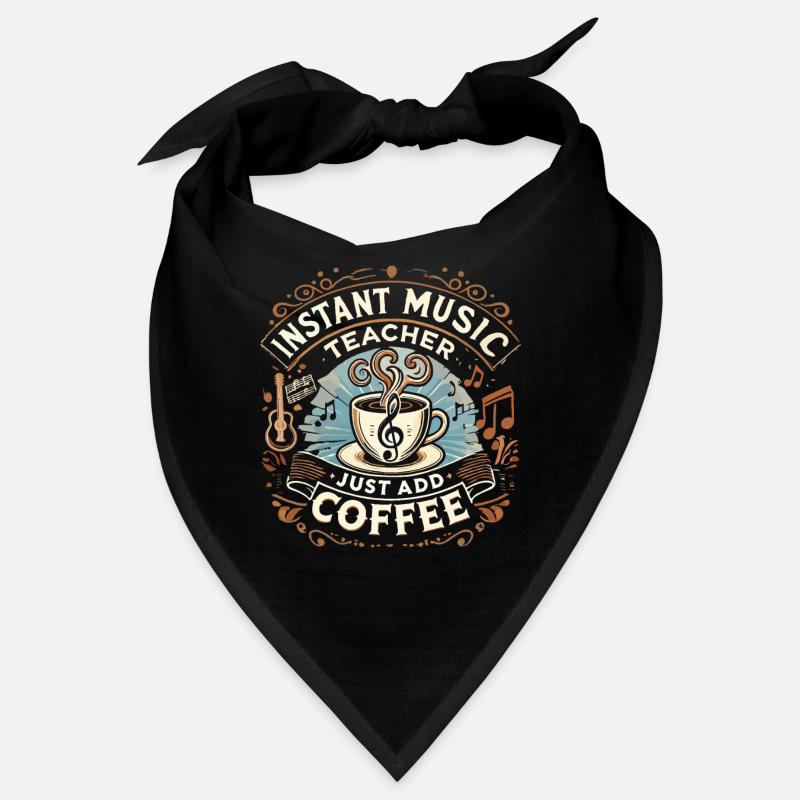 Instant-Musiklehrer Einfach Kaffee hinzufügen Bandana