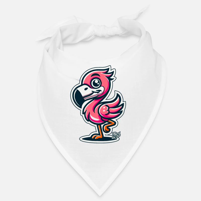 Friendly funny flamingo Bandana