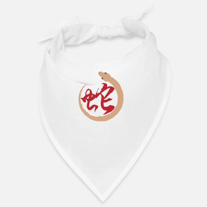 Serpent Ouroboros avec calligraphie chinoise Bandana