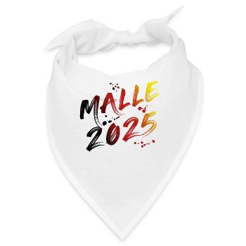 Malle 2025 Mallorca Feier Party Outfit Urlaub - Bandana - Weiß - Vorne