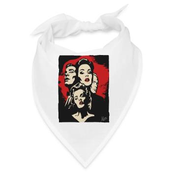Exzentrische Film Schauspieler für Cineasten - Bandana - Weiß - Vorne