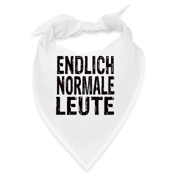 Endlich Normale Leute - Bandana - Weiß - Vorne