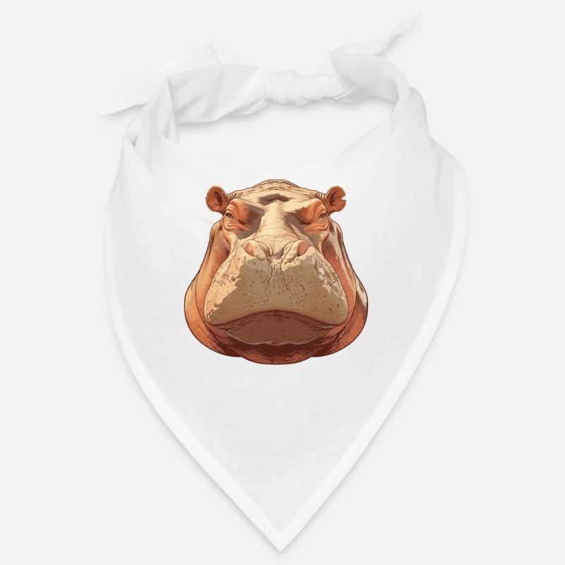 Nilpferd Flußpferd Bandana