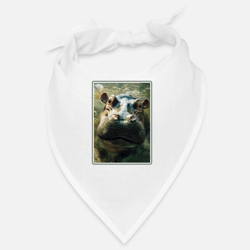 Nilpferd Flußpferd Bandana
