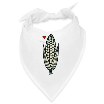 Maiskolben - Bandana - Weiß - Vorne