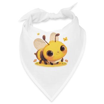 Bienen Biene - Bandana - Weiß - Vorne
