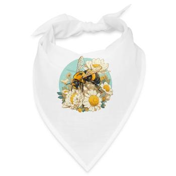 Bienen Biene - Bandana - Weiß - Vorne
