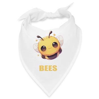 Bienen Biene - Bandana - Weiß - Vorne