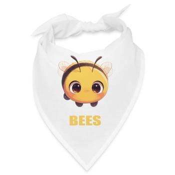 Bienen Biene - Bandana - Weiß - Vorne