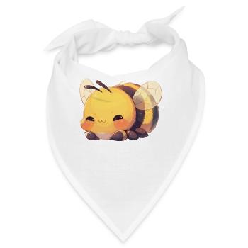 Bienen Biene - Bandana - Weiß - Vorne
