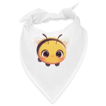 Bienen Biene - Bandana - Weiß - Vorne
