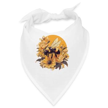 Bienen Biene - Bandana - Weiß - Vorne