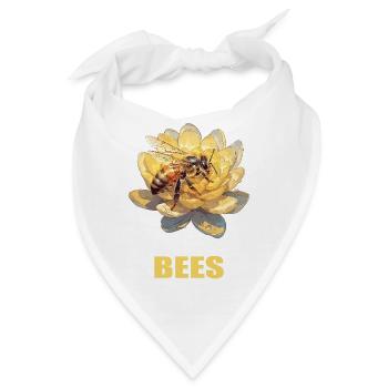 Bienen Biene - Bandana - Weiß - Vorne