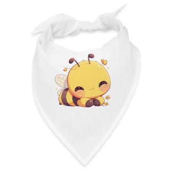Bienen Biene - Bandana - Weiß - Vorne