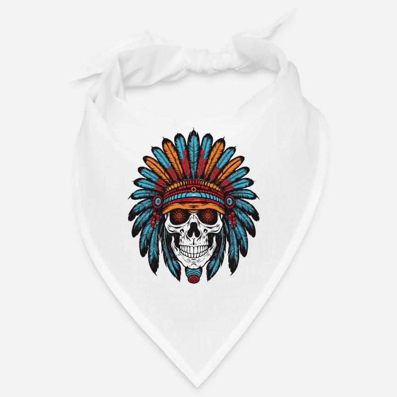 Apache Indian Chief Skull Bandana