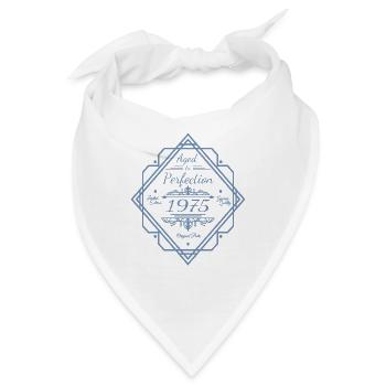 Birthday Vintage 1975 Perfection - Bandana - Weiß - Vorne