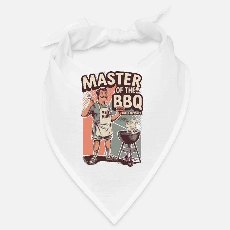Retro BBQ Master Funny Grill King Bandana