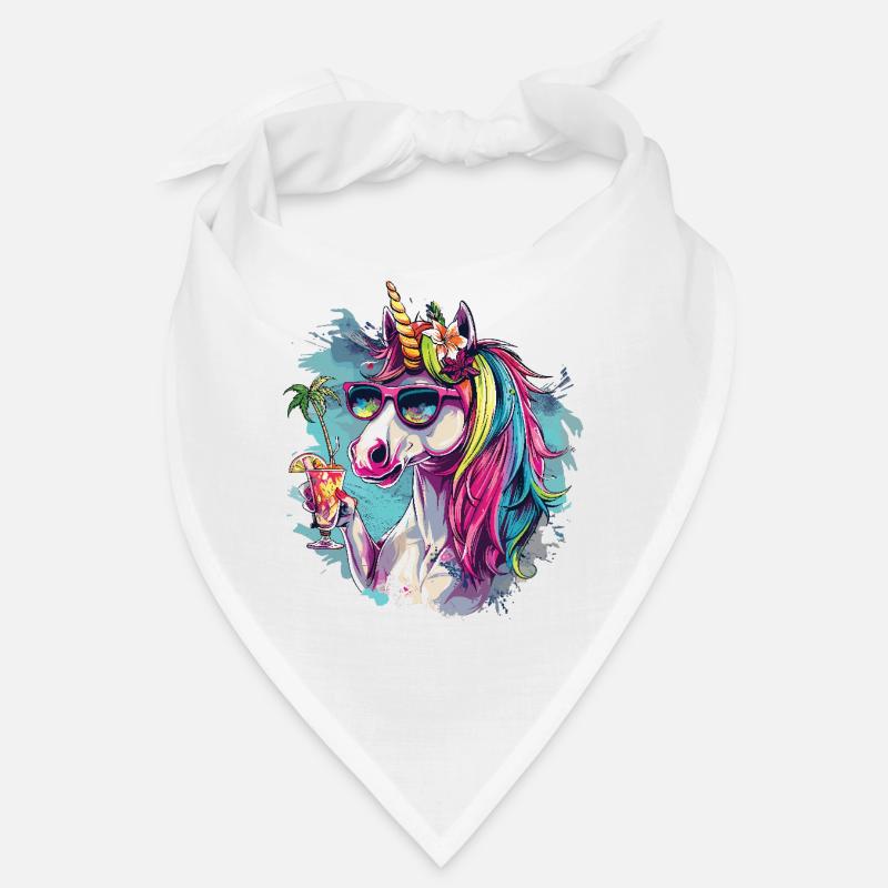 Colorful Refreshing Cocktail Unicorn Bandana
