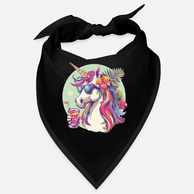 Buntes Erfrischendes Cocktail Einhorn Bandana