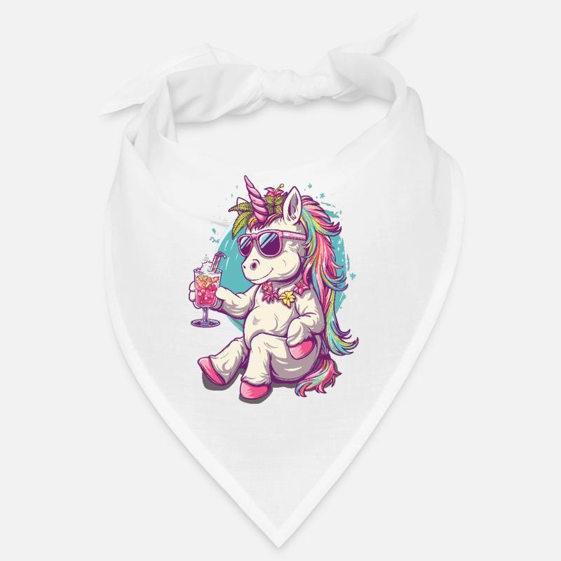 Buntes Erfrischendes Cocktail Einhorn Bandana