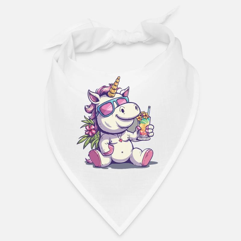 Buntes Erfrischendes Cocktail Einhorn Bandana