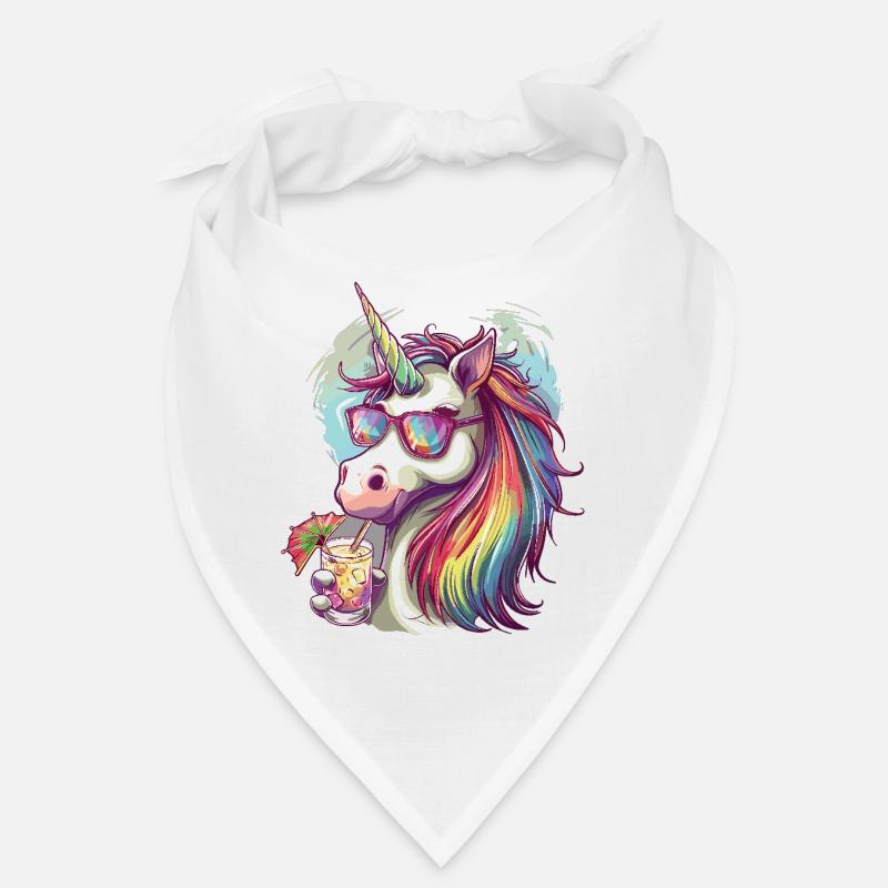 Buntes Erfrischendes Cocktail Einhorn Bandana