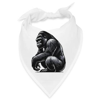 Gorilla - Bandana - Weiß - Vorne