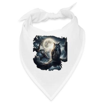 EULE BEI NACHT - Bandana - Weiß - Vorne