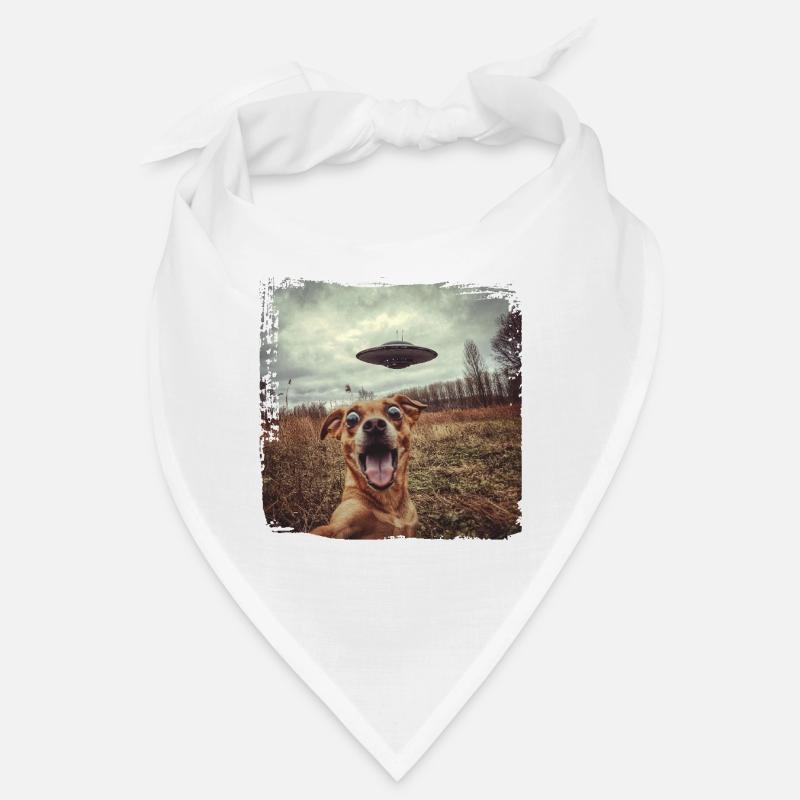 Funny Dog Selfie Ufo Meme Gift Bandana