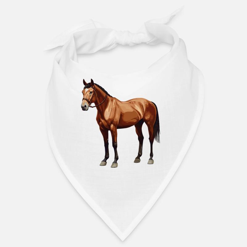 Chevaux Cheval - Bandana - blanc