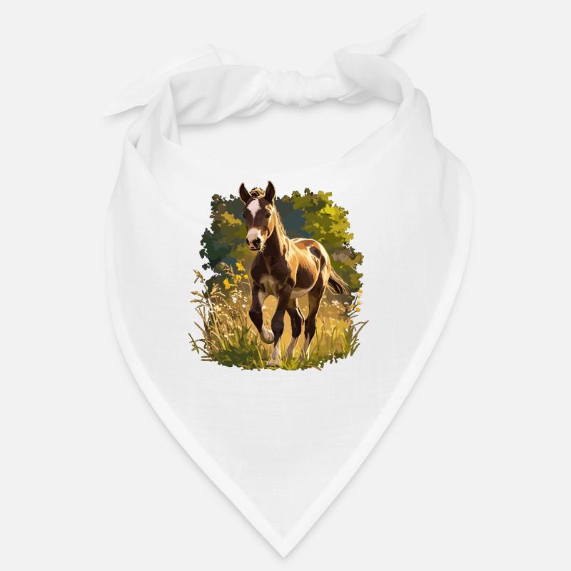 Chevaux Cheval - Bandana - blanc