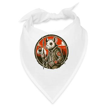 Apokalypse-Ratte im apokalyptischen Ödland - Bandana - Weiß - Vorne