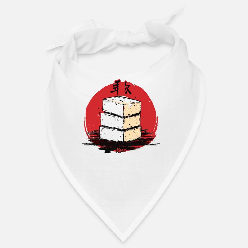 A stack of Japanese tofu Bandana