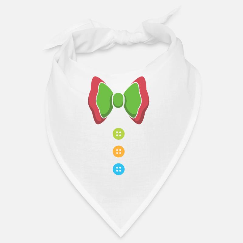 Fasching Bunte Fliege Und Knöpfe Bandana