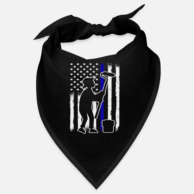 Peintre Drapeau Silhouette Créatif Bandana