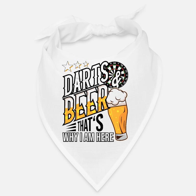 Fléchettes et bière, c’est pour ça que je suis là Idée cadeau Bandana