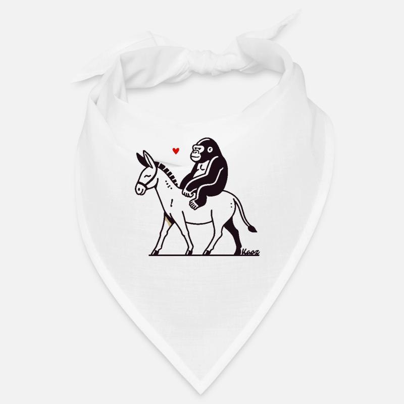 Gorilla riding a donkey Bandana