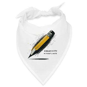 KREATIVITÄT AM BLEISTIFT - Bandana - Weiß - Vorne