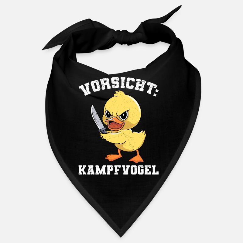Karneval Ente VORISCHT: KAMPFVOGEL Lustiges Bandana